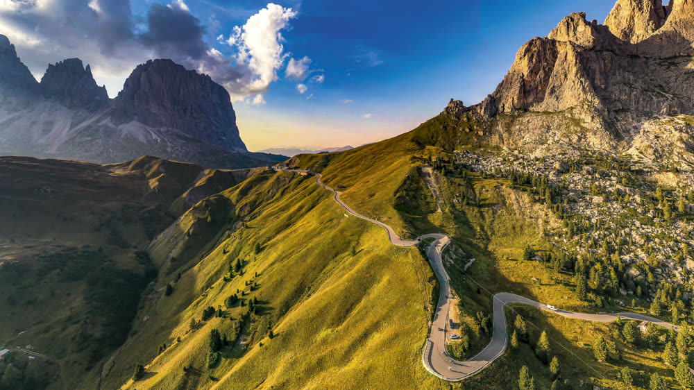 Die Straße über das Sellajoch